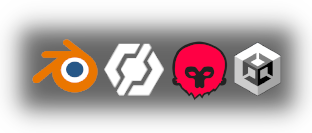 Blender, InstaMAT, Marmoset Toolbag, and Unity